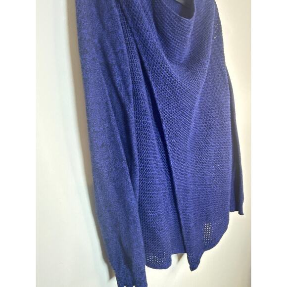 Tribal Cross Over Open Knit Long Sleeve sweater size M funky hipster chic - Picture 3 of 9